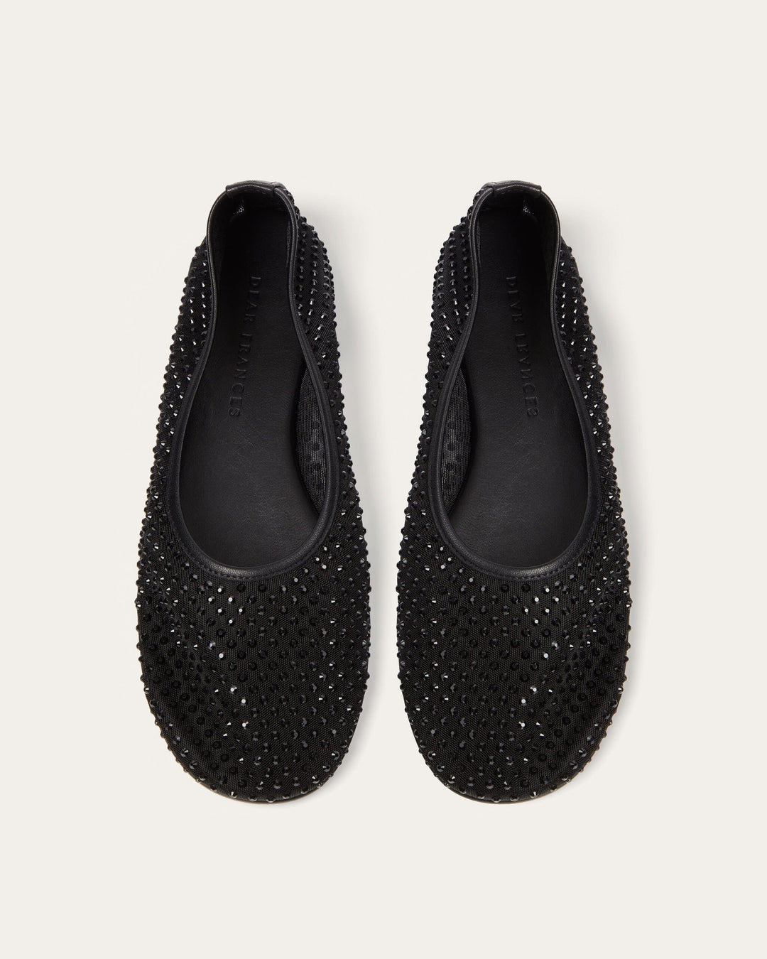 BALLA CRYSTALS FLAT IN BLACK