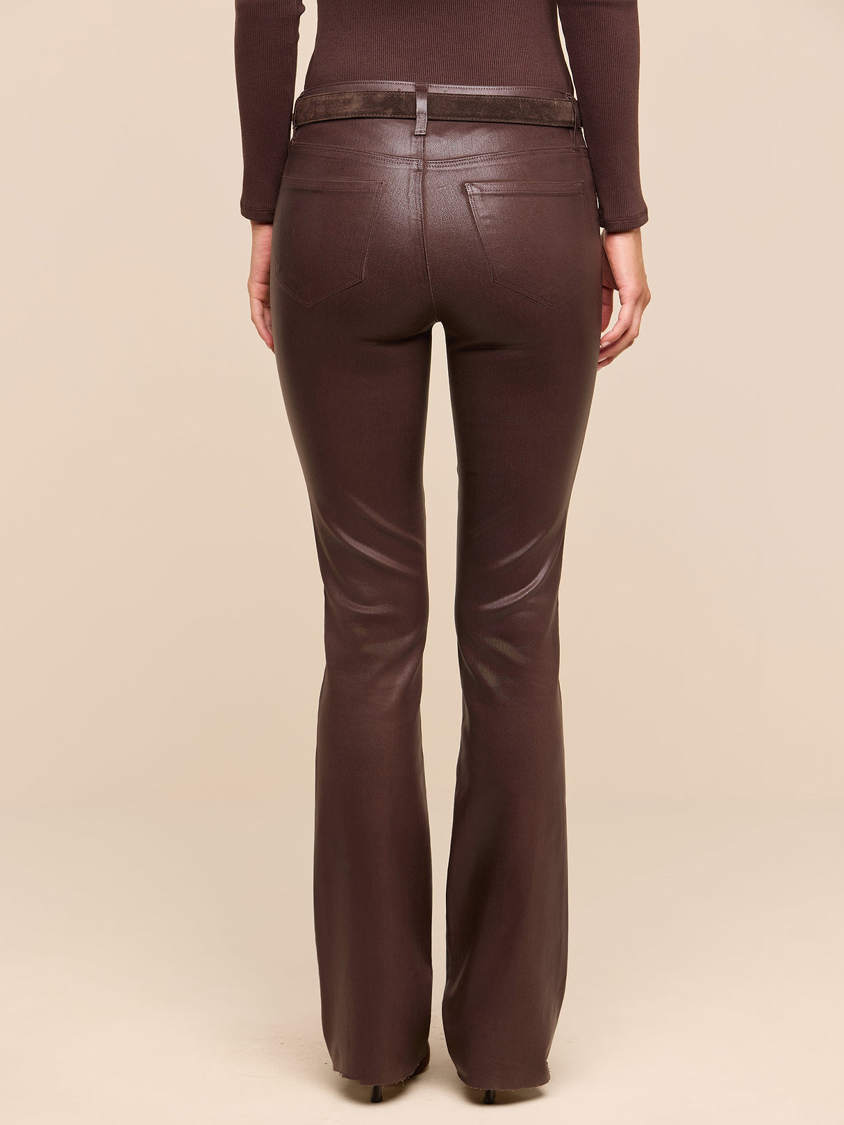 Ruth Coated Straight-Leg Jean