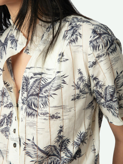 TOPHER TOP IN ECRU