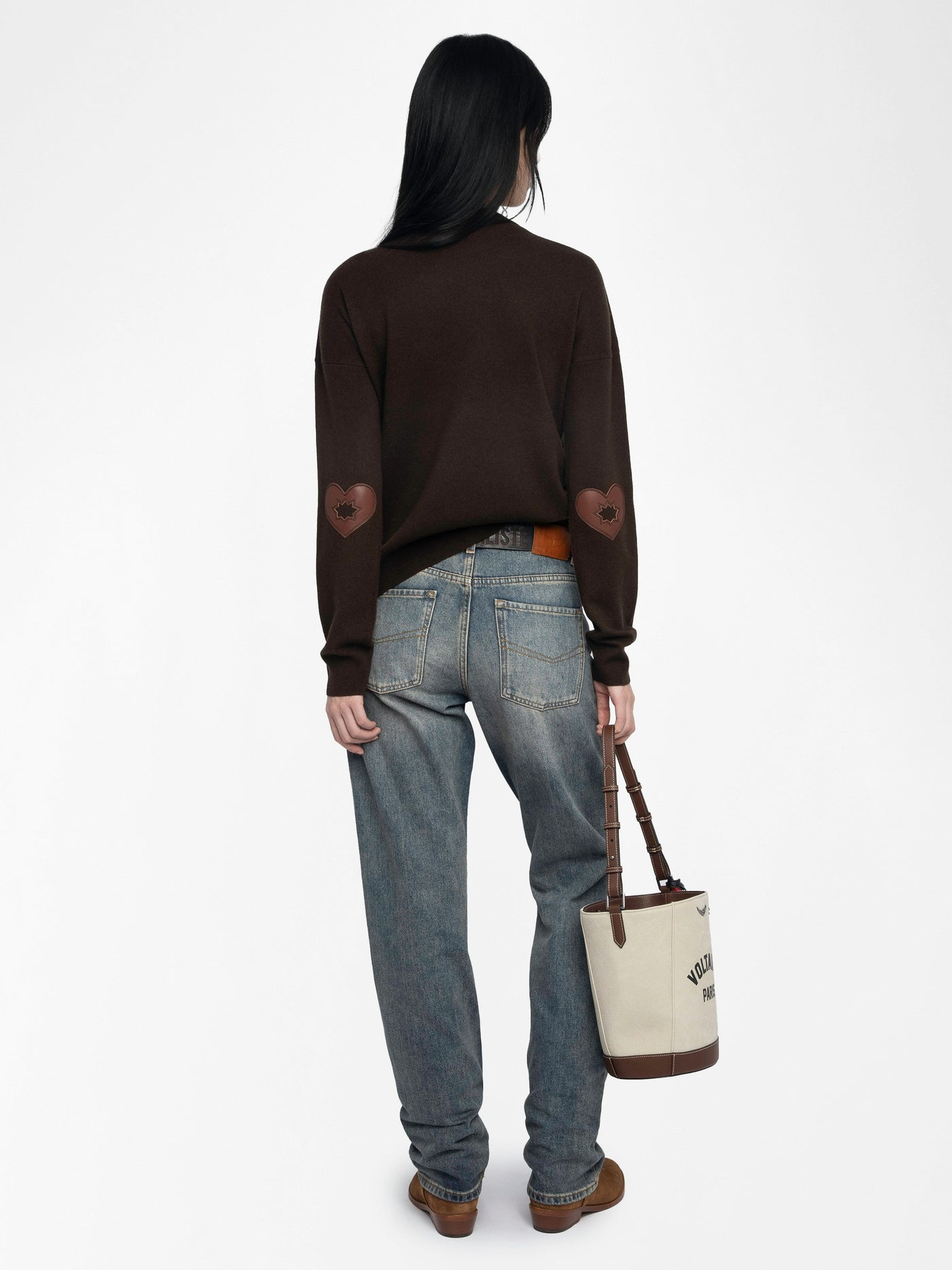 CICI SWEATER IN DARK CHOCOLATE