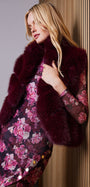 Generation Love ROSARIO FAUX FUR VEST at Romi Boutique