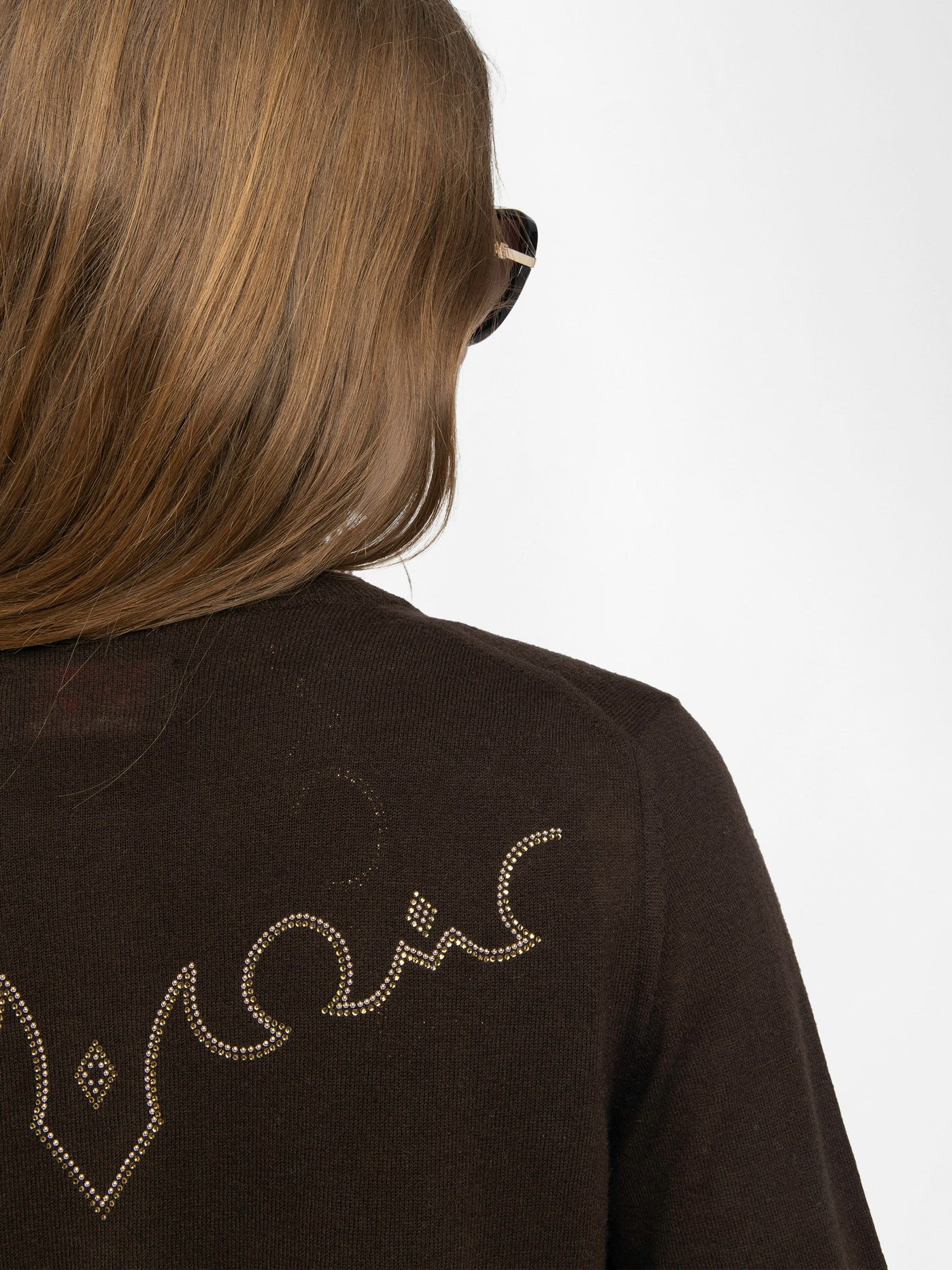 MISSYA CASHMERE CARDIGAN IN DARK CHOCOLATE