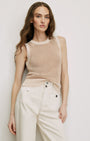 Veronica Beard Cropped Jerrel Knit Tank Top at Romi Boutique