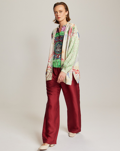 LIV LONG PRINTED CARDIGAN IN SHIPIBO