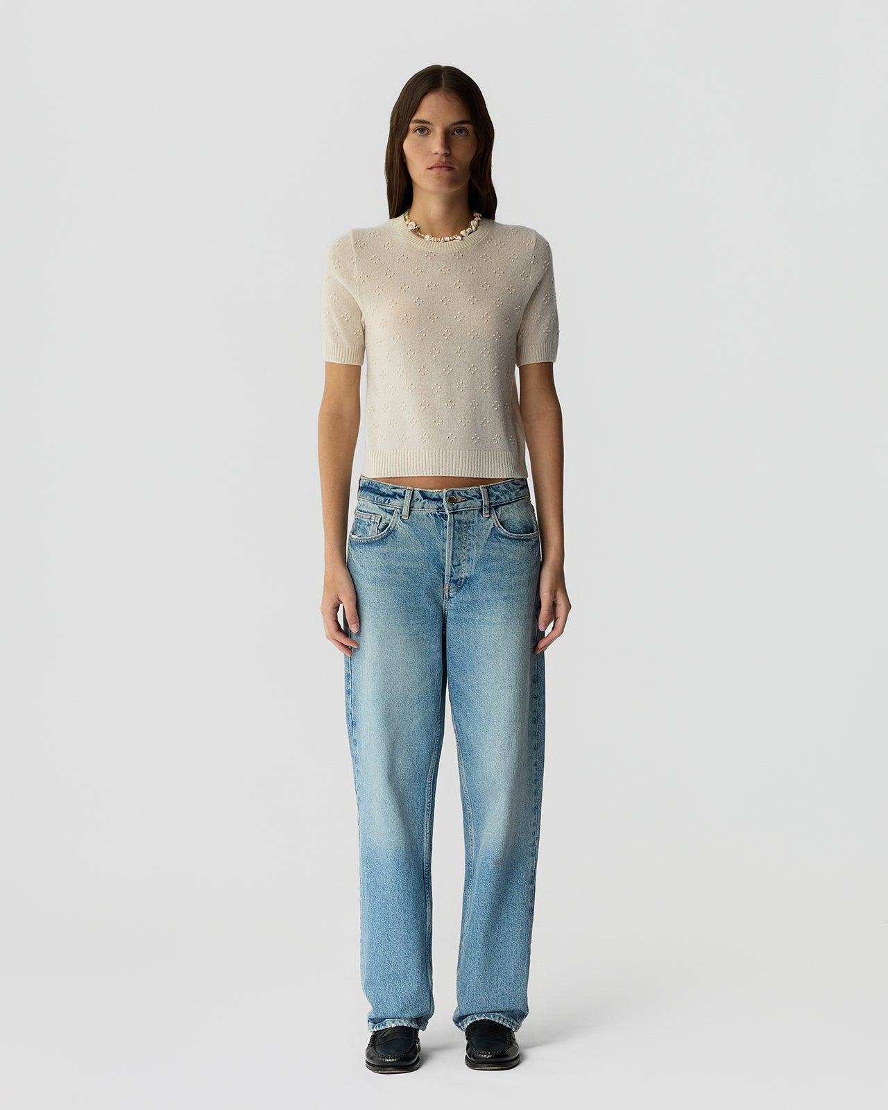 Guest In Residence COMPASS SWEATER TEE at Romi Boutique