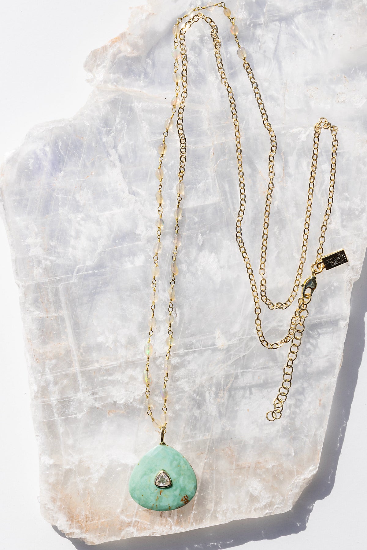 Native Gem AMULET NECKLACE at Romi Boutique