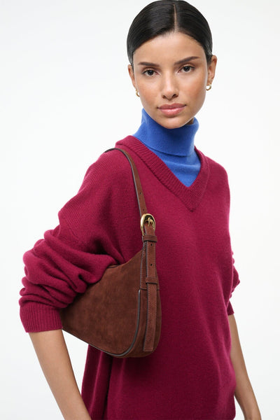 PINE SHOULDER BAG IN MAHOGANY