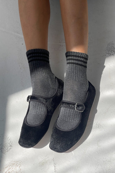 GIRLFRIEND SOCKS IN SOOT - Romi Boutique