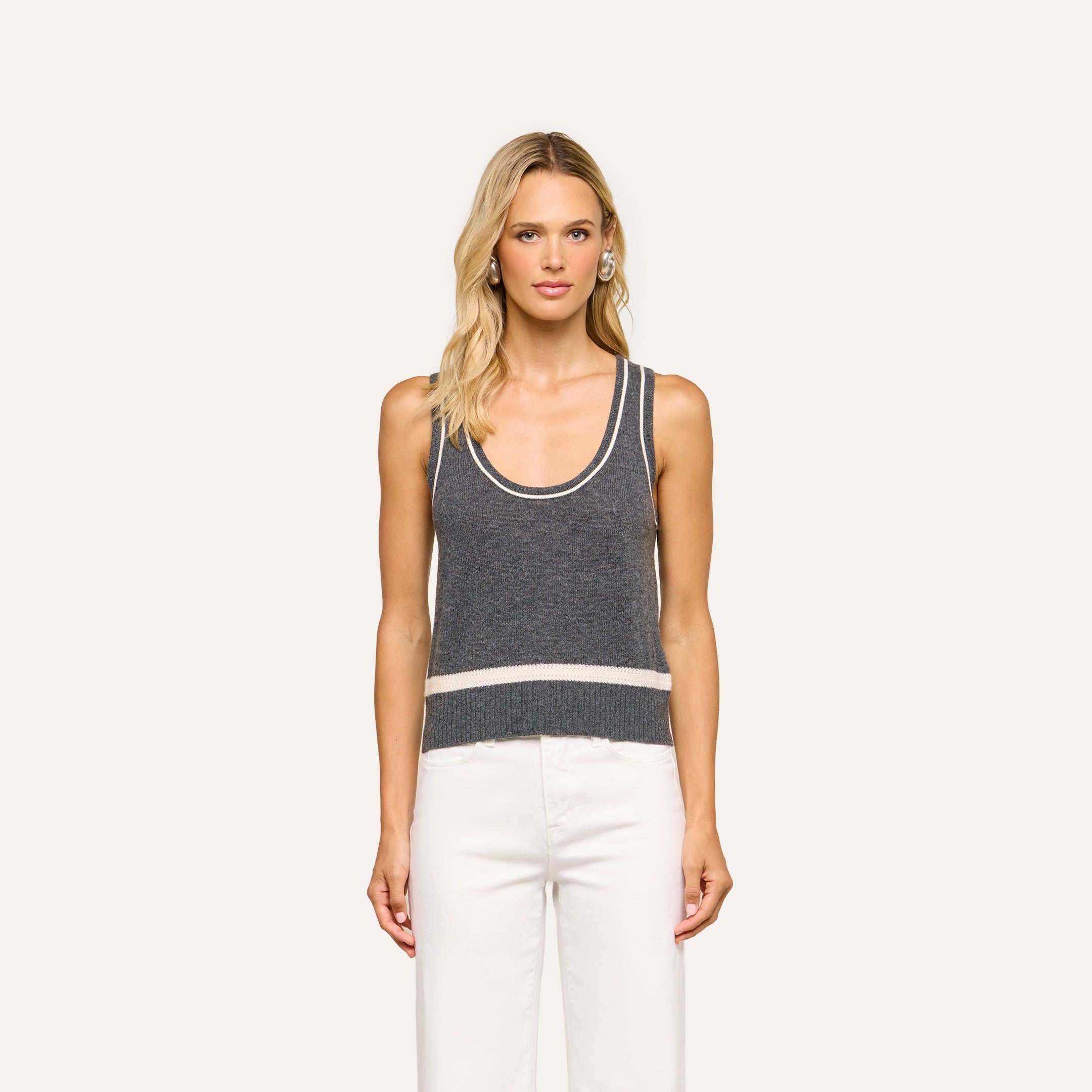 L'Agence Filou Cashmere Tank at Romi Boutique