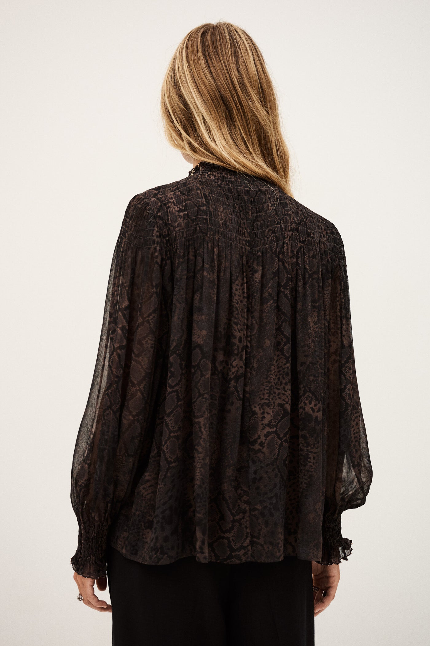 SHAMY TOP IN MARRON
