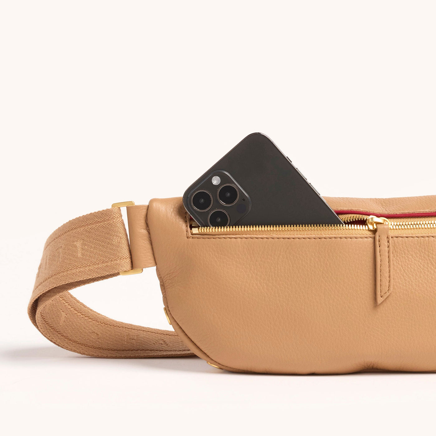 CHARLES CROSSBODY MED IN TOAST TAN/BRUSHED GOLD - Romi Boutique
