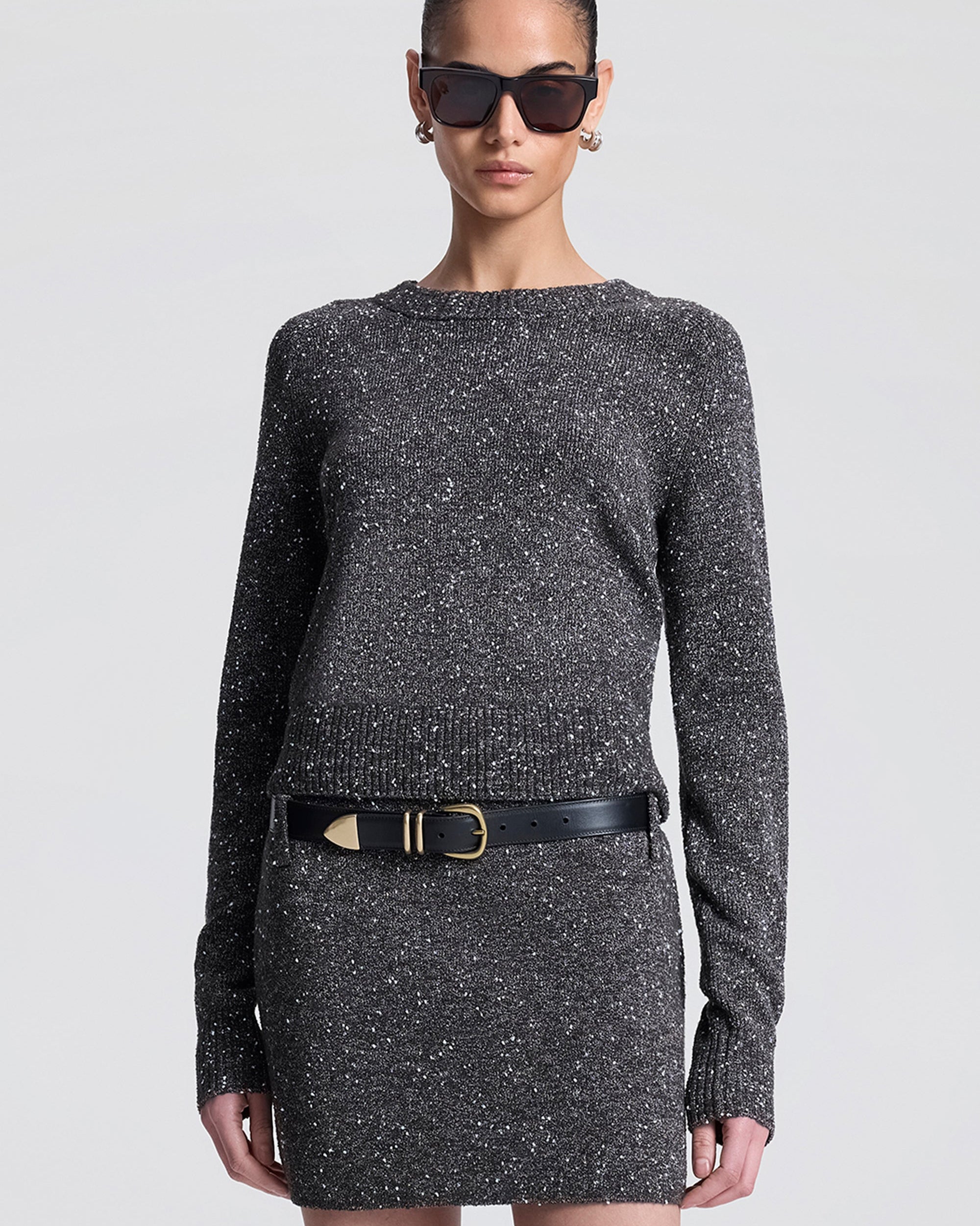 A.L.C Zoe Boucle Tweed Sweater at Romi Boutique