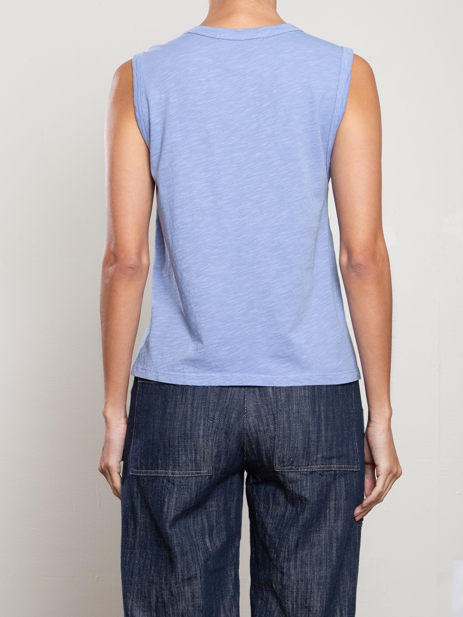 Pharaoh Muscle Shell in Supima Slub at Romi Boutique