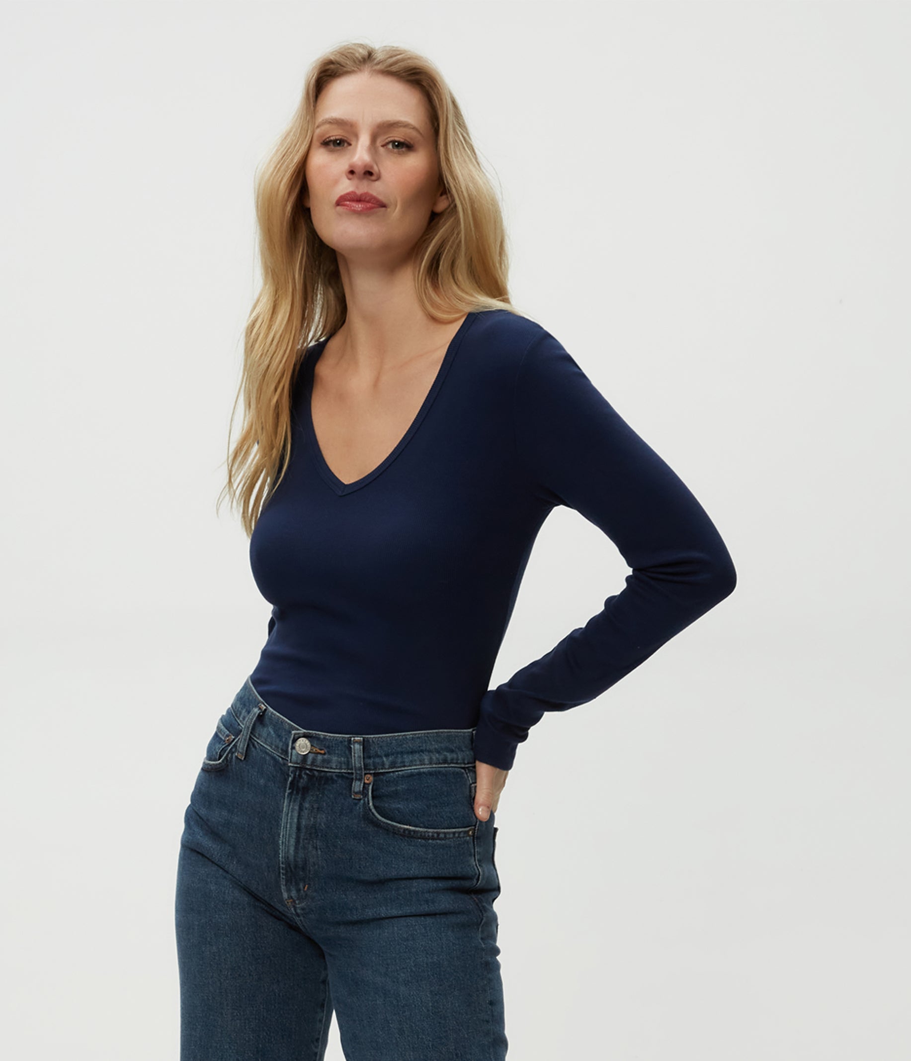 Michael Stars REMI V-NECK at Romi Boutique
