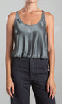 PHARAOH MAGGIE TANK IN VINTAGE SATIN NORI at Romi Boutique