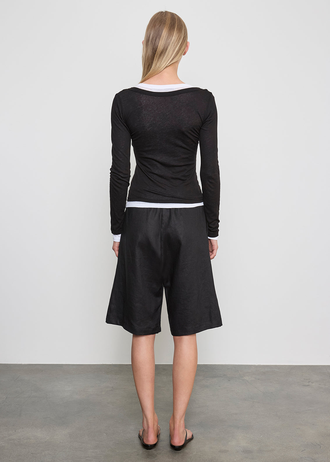 Tissue Jersey Layered Long Sleeve
