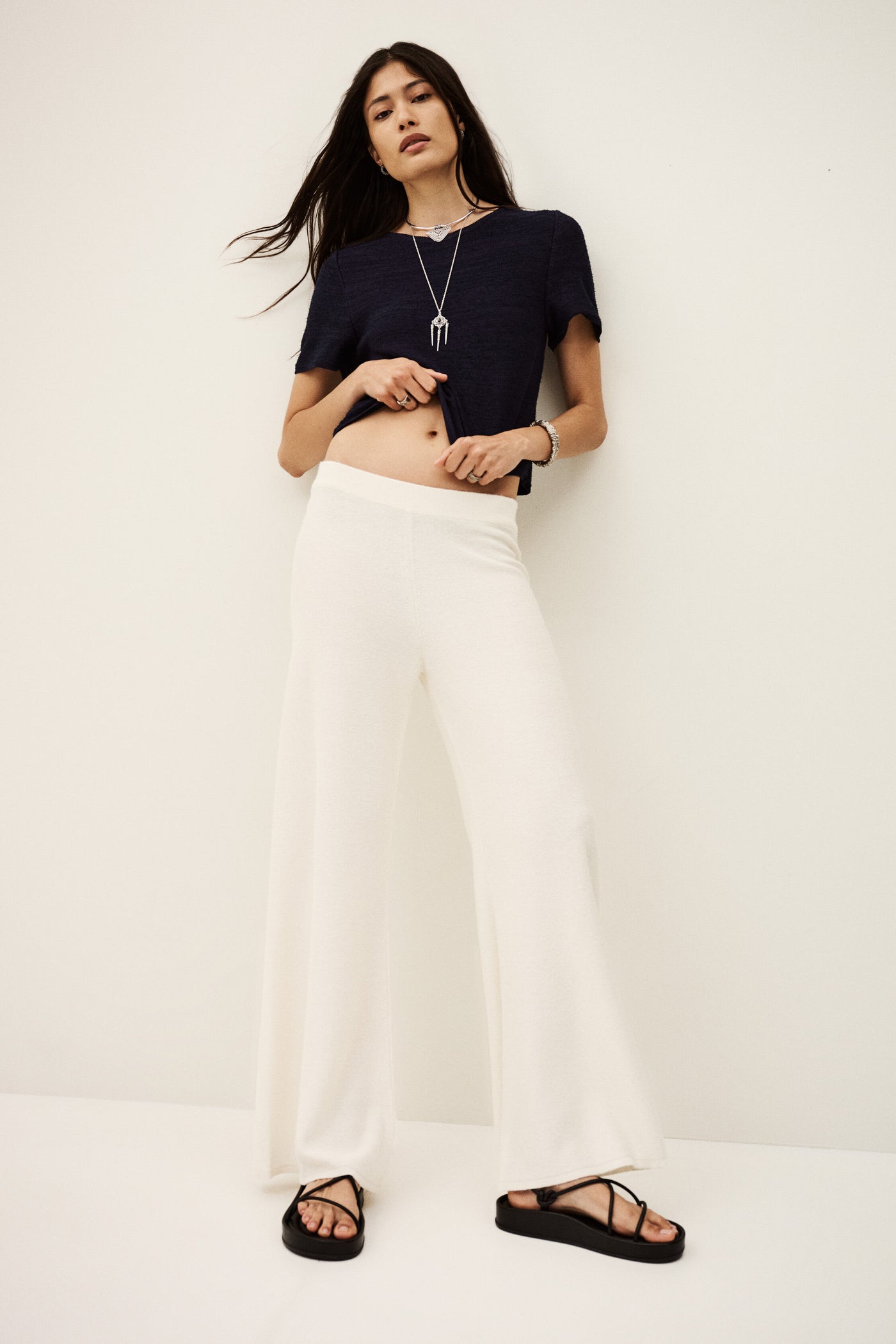 KENZA TOP IN NAVY