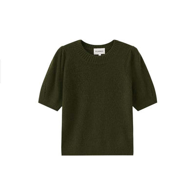 ARIA SHORT SLEEVE PULLOVER IN BAY LEAF