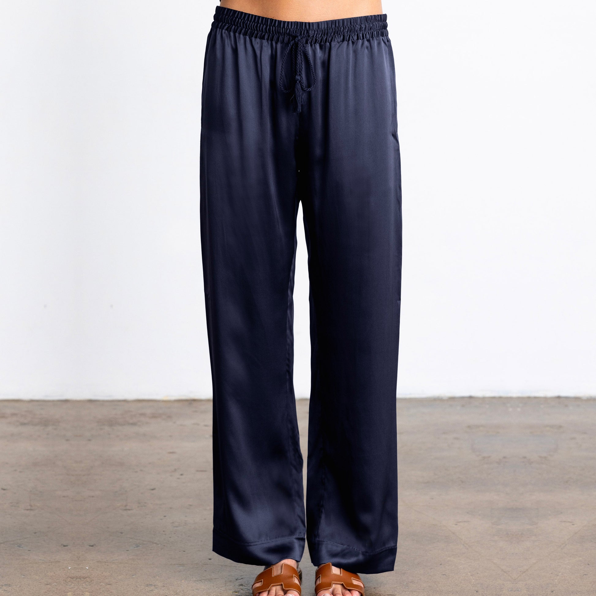 Go Silk Go Wide Angle Pant at Romi Boutique