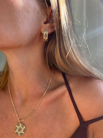 MANEATER HOOPS IN CHAMPAGNE LEOPARD