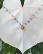 Amalia CITRINE NECKLACE IN RAINBOW DROP at Romi Boutique