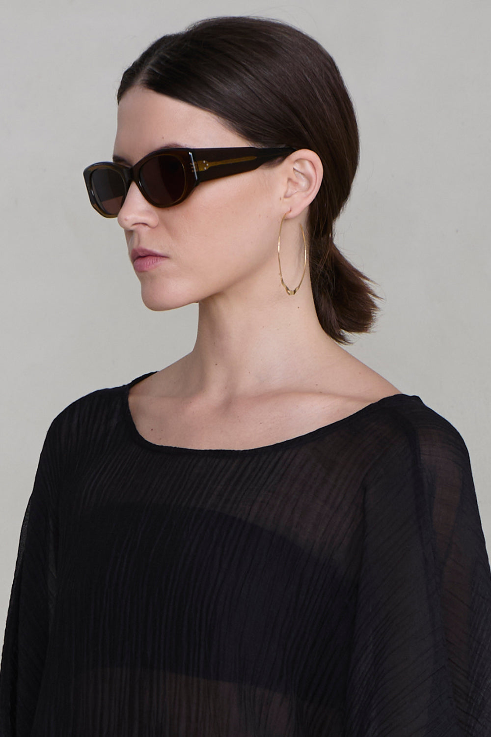 Chan Luu XL Crescent Hoop Earrings at Romi Boutique