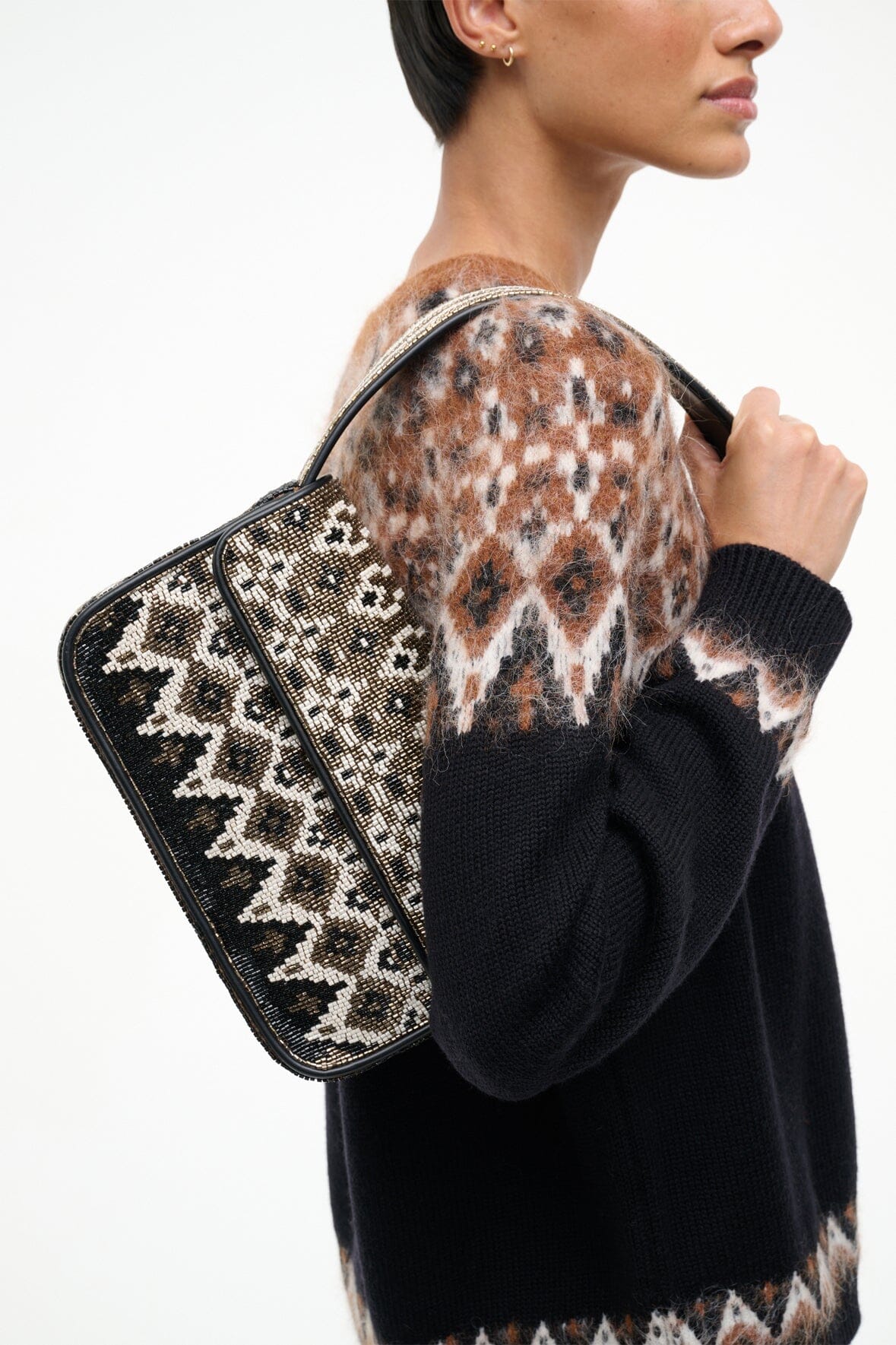 Staud TOMMY BEADED BAG at Romi Boutique