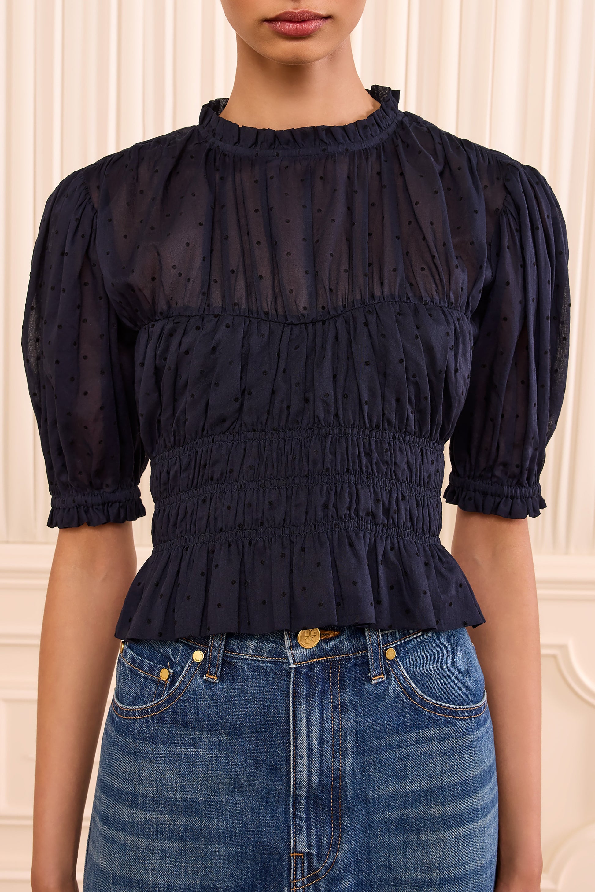 Rae Short Sleeve Cotton Top
