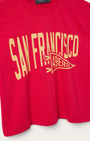 Junk Food 49ERS DUAL THREAT MOCK CROP at Romi Boutique