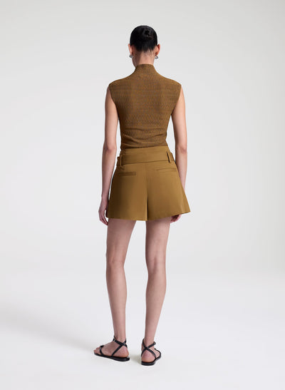 JADA KNIT TOP IN SADDLE
