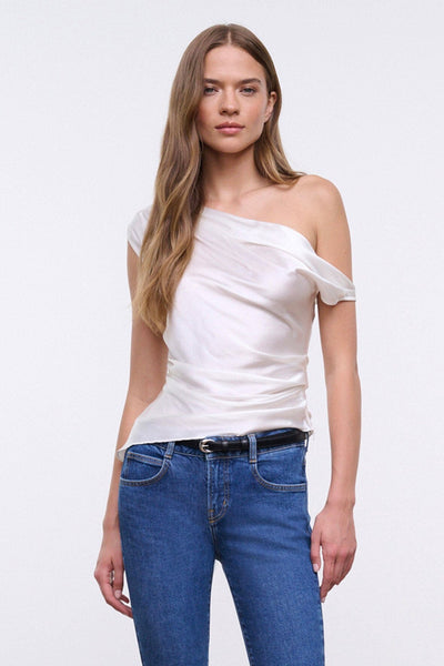 PHARE SILK TOP IN IVORY