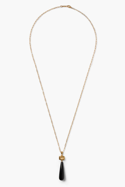 MESSINA NECKLACE IN BLACK AGATE - Romi Boutique