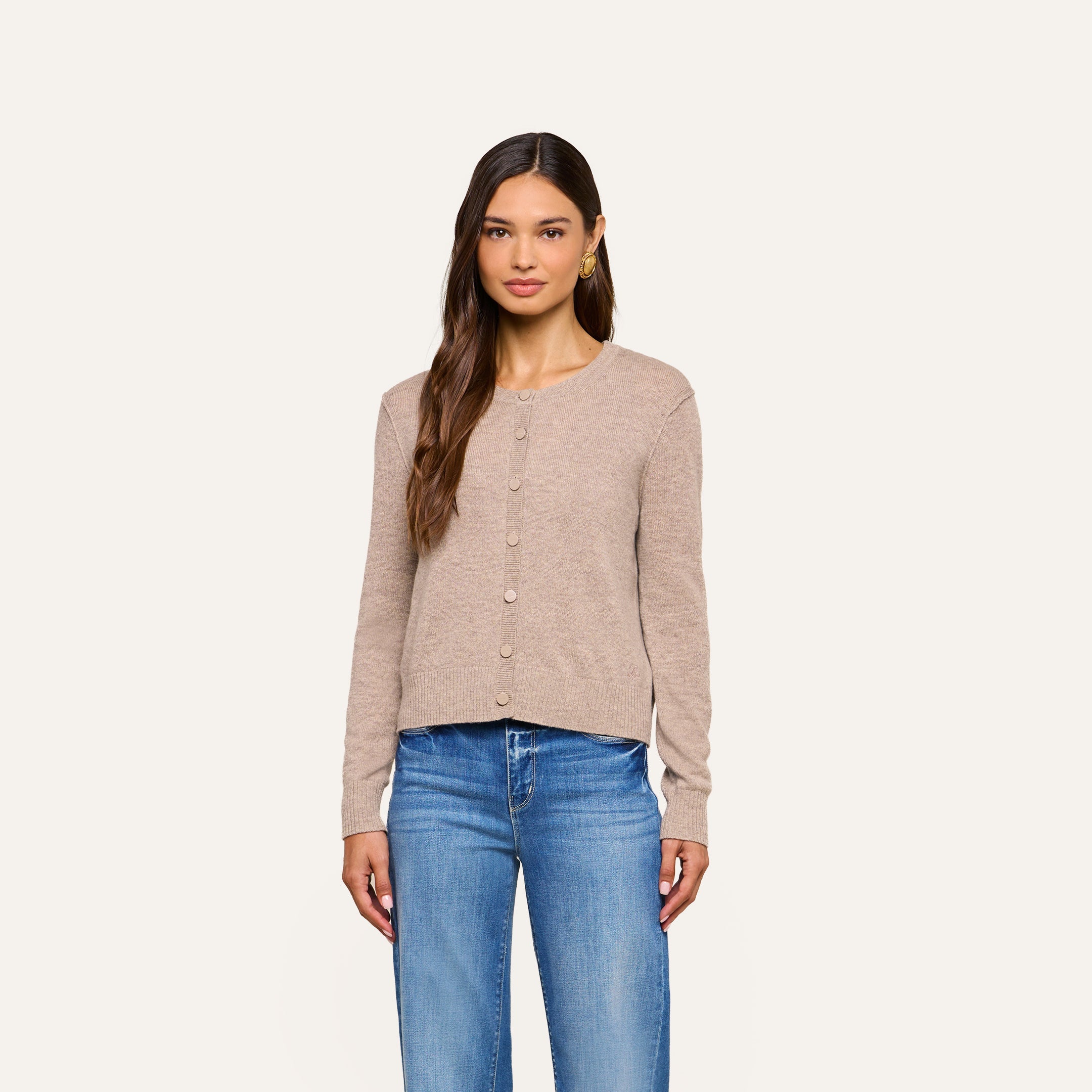 L'Agence Malone Cashmere Cardigan at Romi Boutique