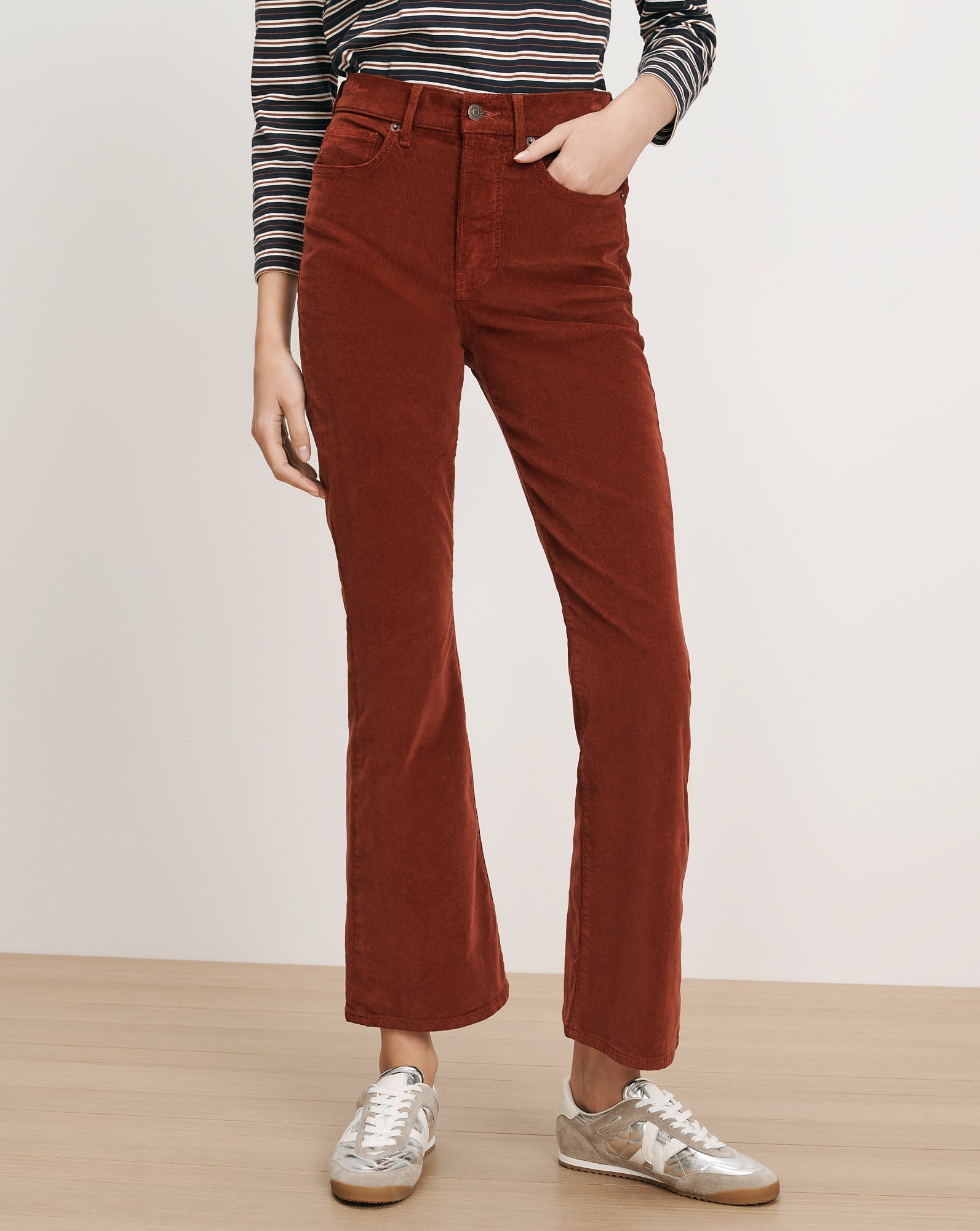 Carson Corduroy Kick-Flare Pant