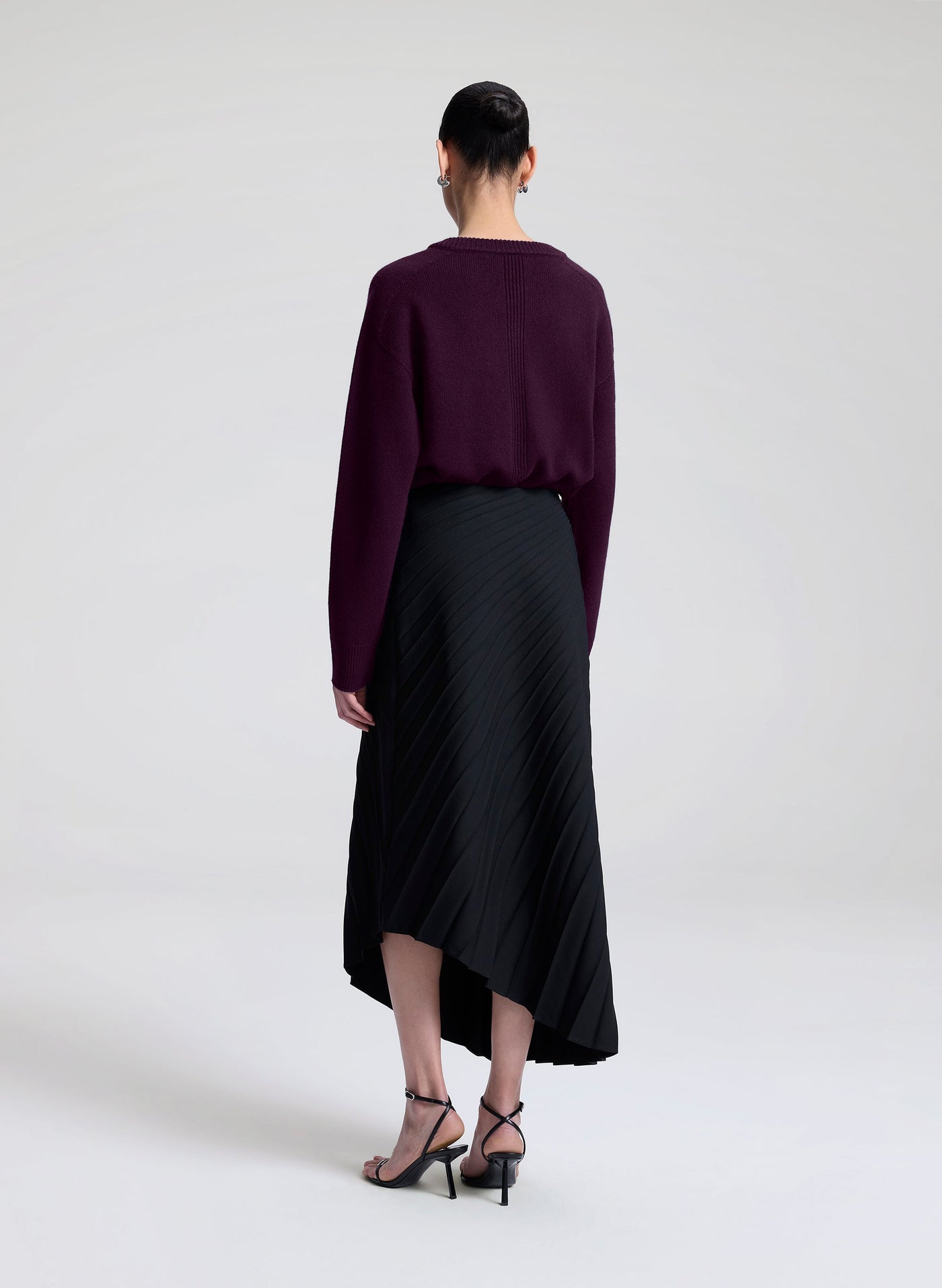 TRACY TAILORED MIDI SKIRT IN BLACK