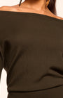 Ramy Brook Chance Merino Off-The-Shoulder Sweater at Romi Boutique