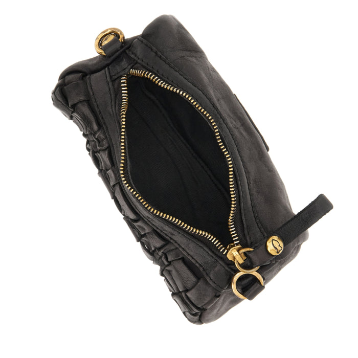 Campomaggi EDERA CROSSBODY IN BLACK at Romi Boutique