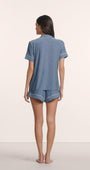 Eberjey Gisele Printed Relaxed Short PJ Set at Romi Boutique