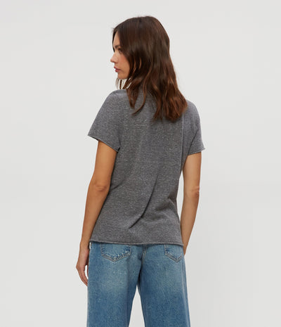 VERA TEE IN CHARCOAL