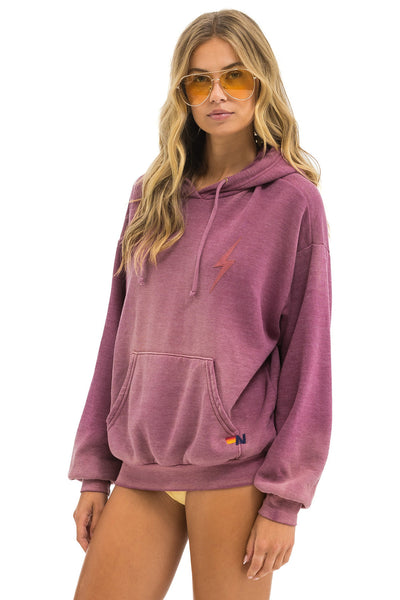 BOLT STITCH 2 PULLOVER HOODIE RELAXED IN FADED BERRY