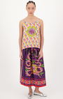Me369 VANESSA PRINTED MIDI SKIRT at Romi Boutique