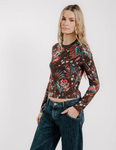 SARAFINA TEE IN CHARLOTTE FLORAL PRINT