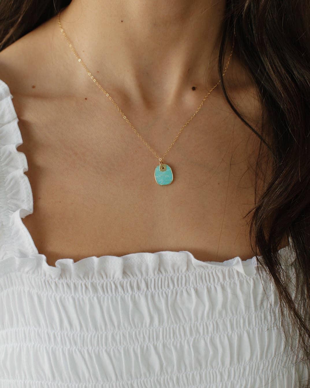 FREE SPIRIT TURQUOISE NECKLACE IN GOLD