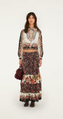FARM Rio Winter Floral Long Sleeve Shirt at Romi Boutique