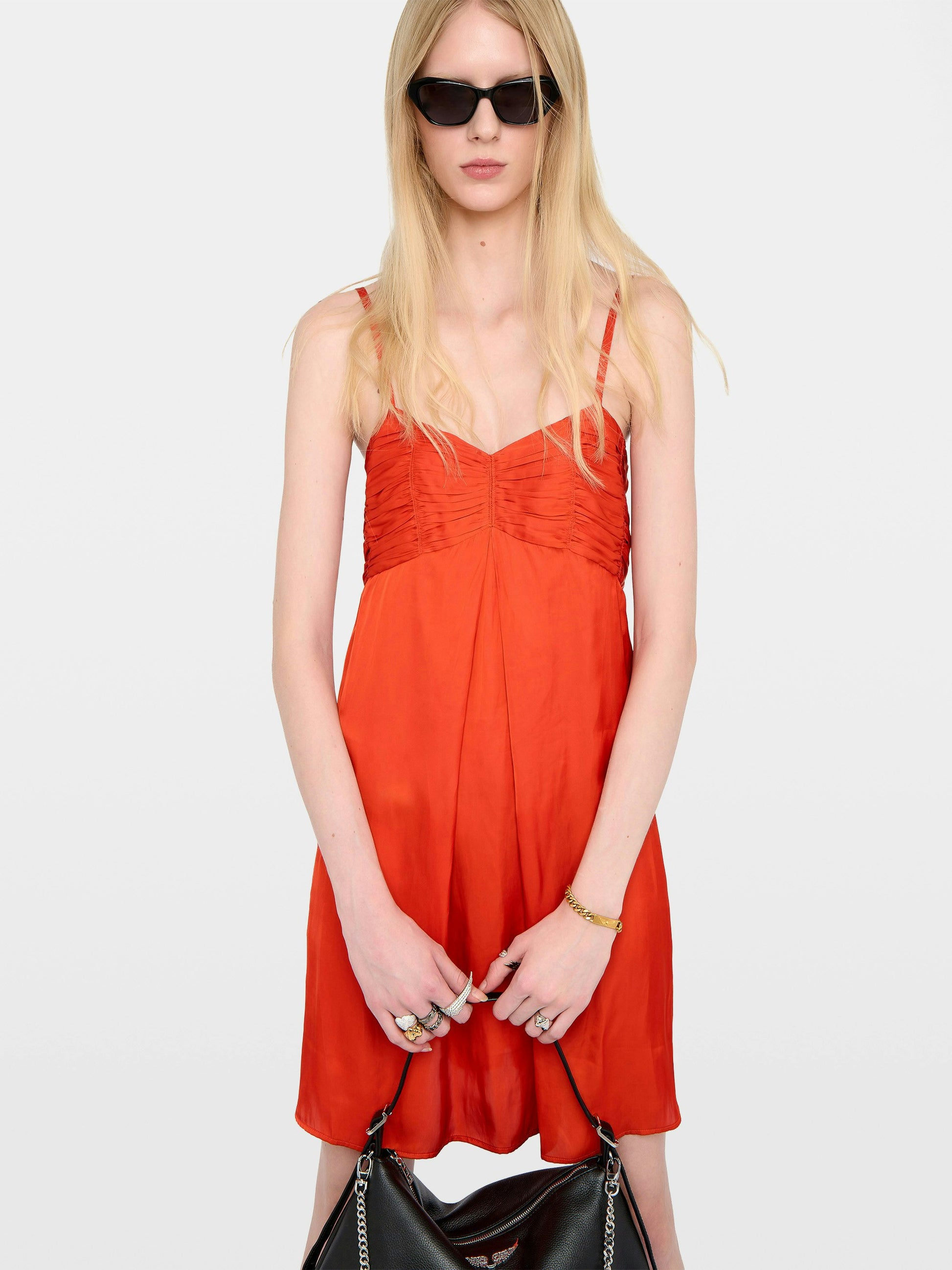 RIPPIES SATIN DRESS