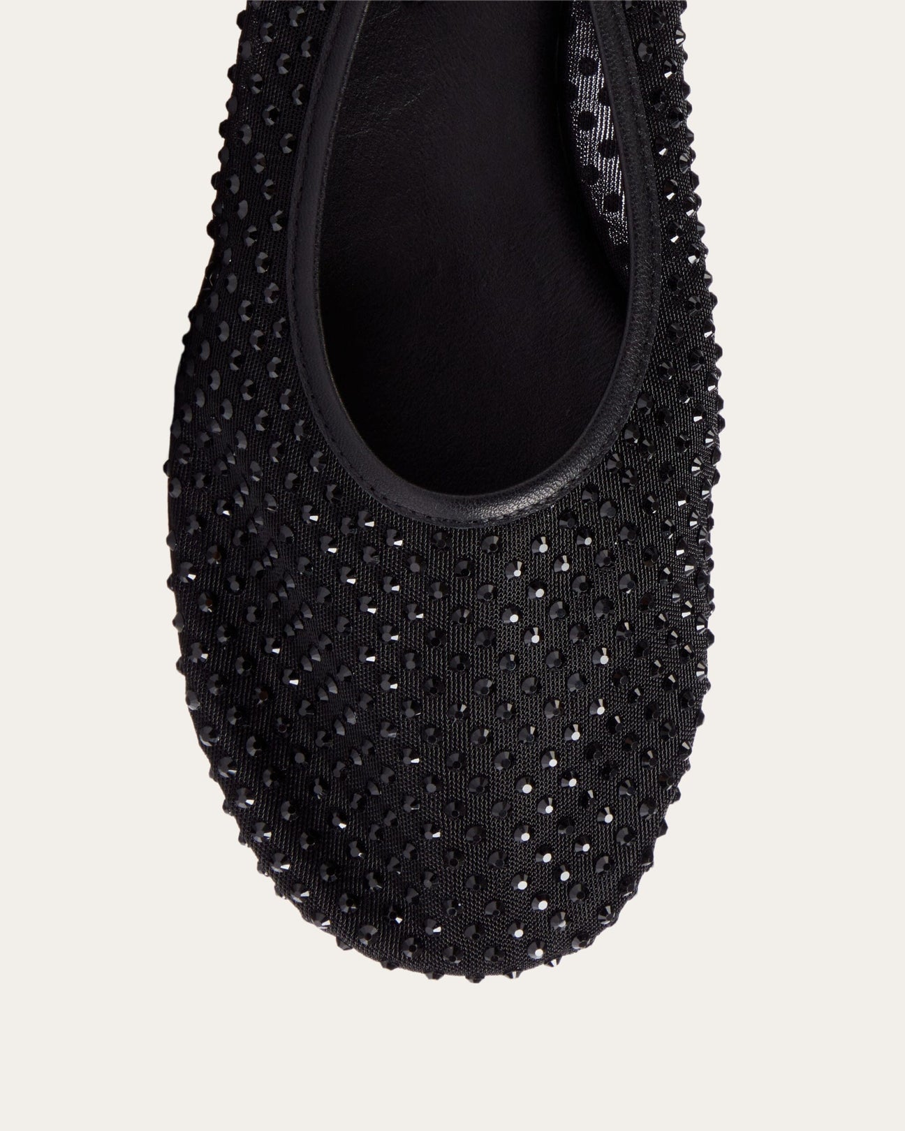 BALLA CRYSTALS FLAT IN BLACK
