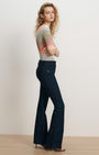 Veronica Beard Beverly Mid-Rise Skinny-Flare Jean at Romi Boutique