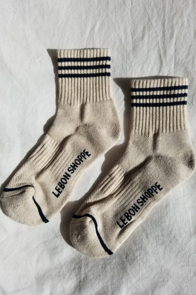 GIRLFRIEND SOCKS IN OATMEAL - Romi Boutique