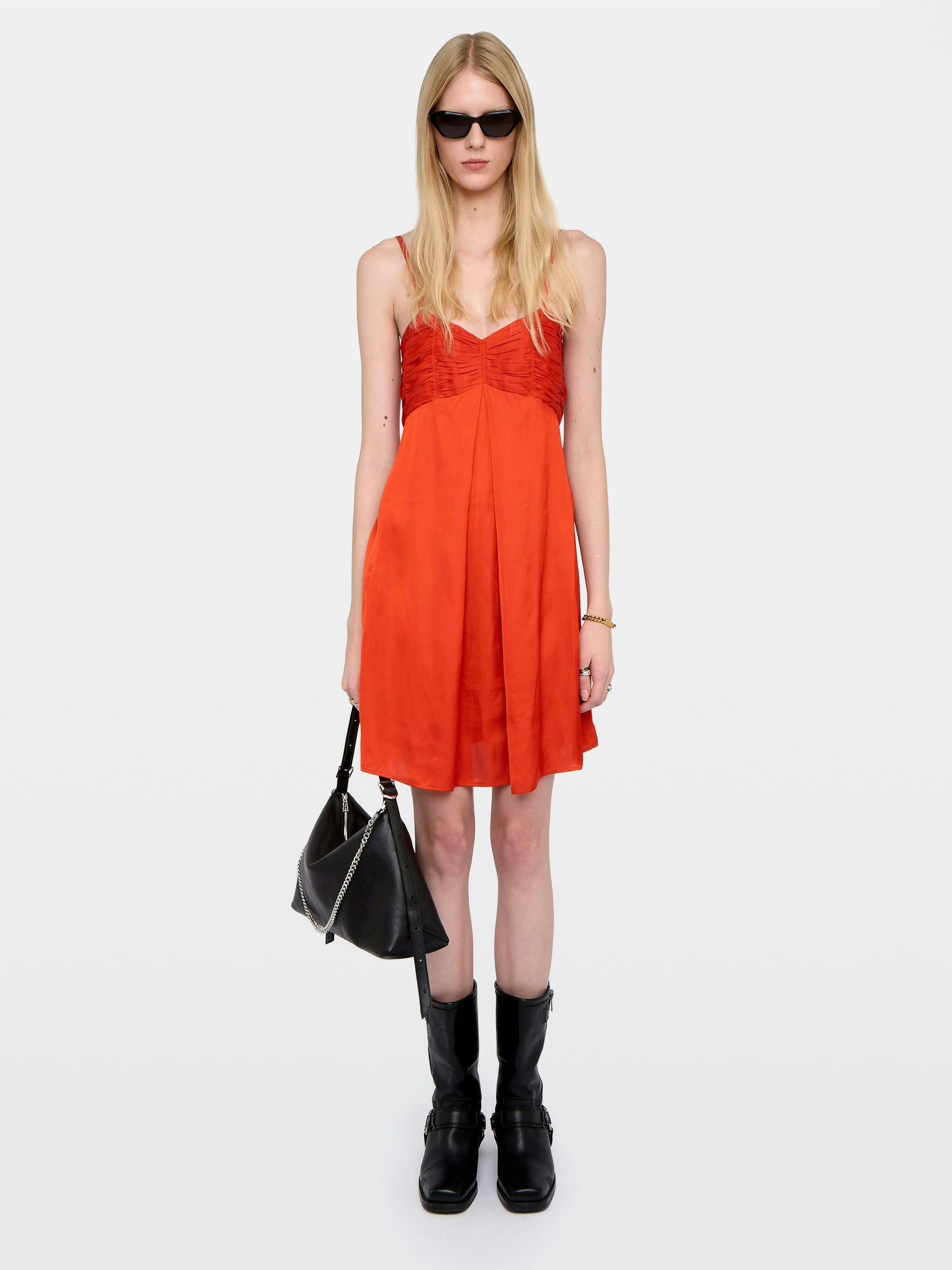 RIPPIES SATIN DRESS