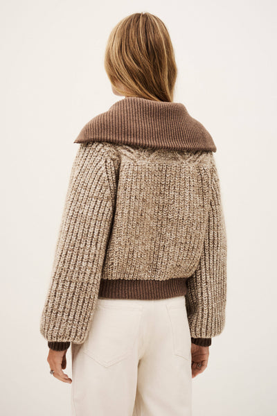 RABEL CARDIGAN IN MARRON